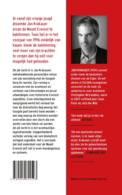 De ijle lucht in achterkant