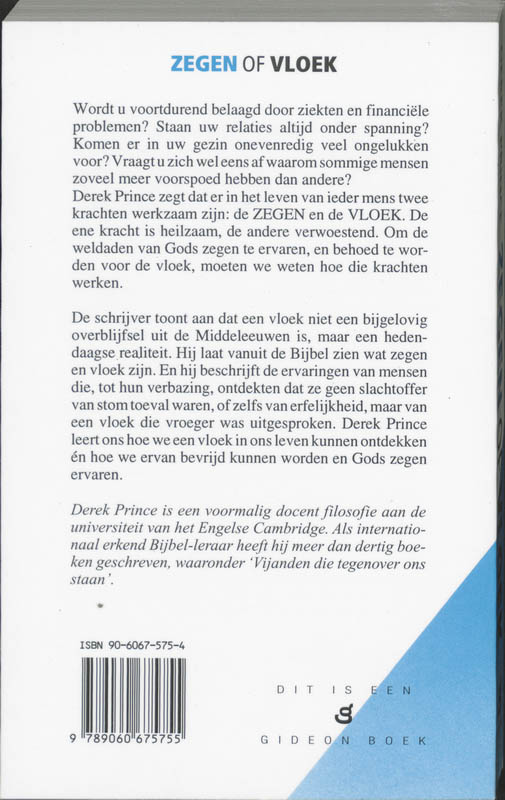 Zegen Of Vloek achterkant