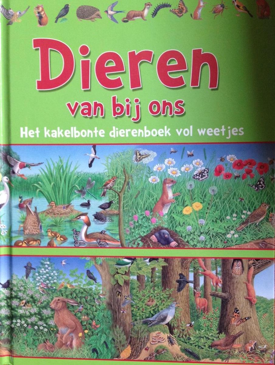 Dieren van bij ons: het kakelbonte dierenboek vol weetjes