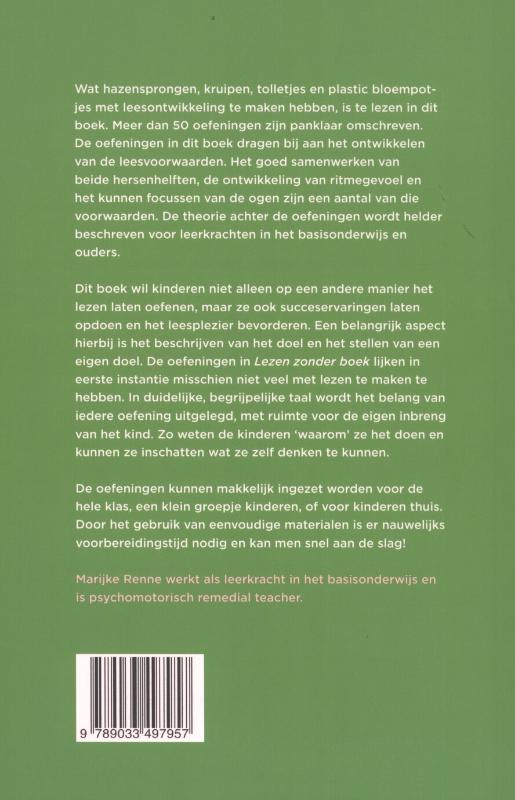 Lezen zonder boek achterkant