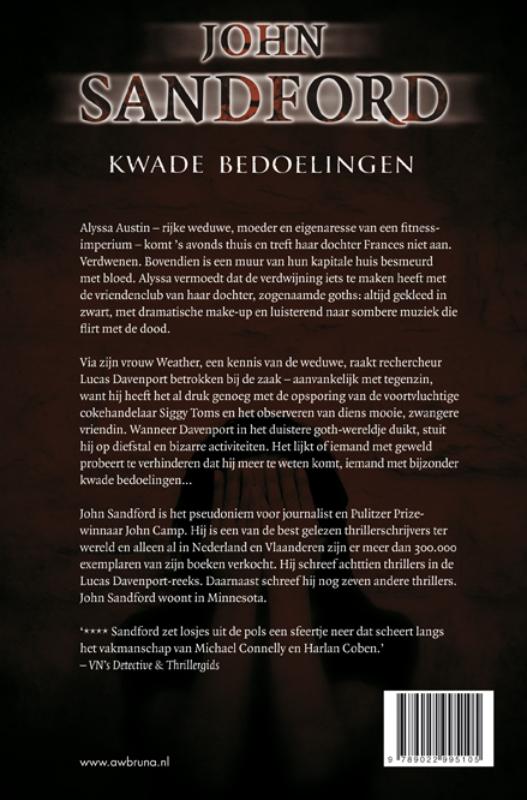 Kwade bedoelingen / Lucas Davenport / 24 achterkant