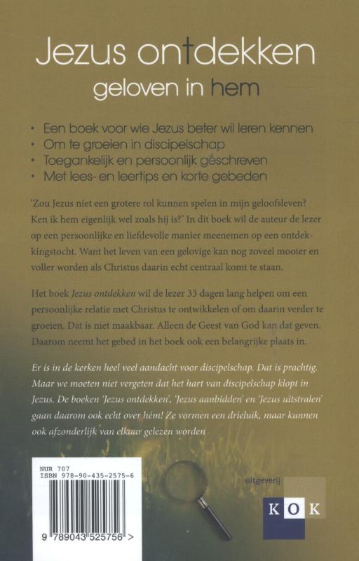 Jezus ontdekken achterkant