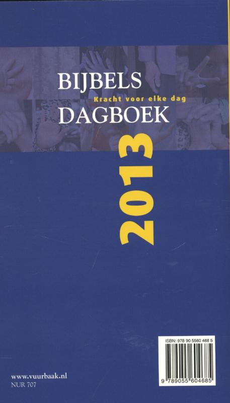 Bijbels dagboek 2013 - groot formaat achterkant