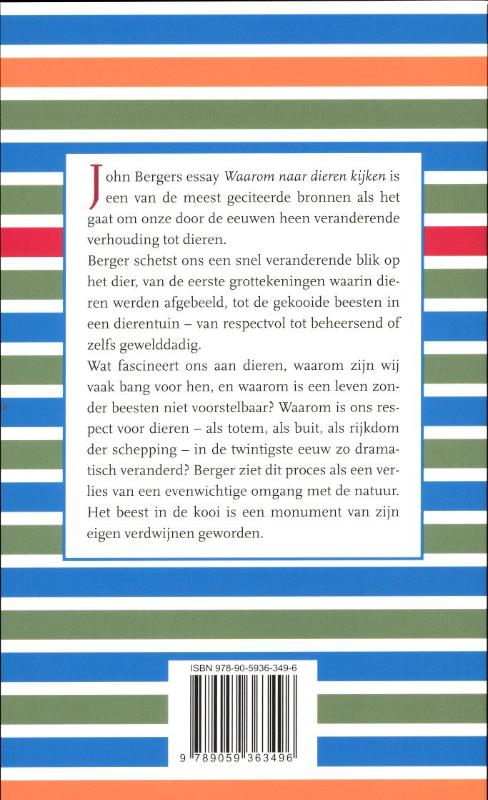 Waarom wij naar dieren kijken achterkant