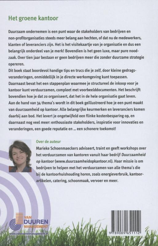 Het groene kantoor achterkant