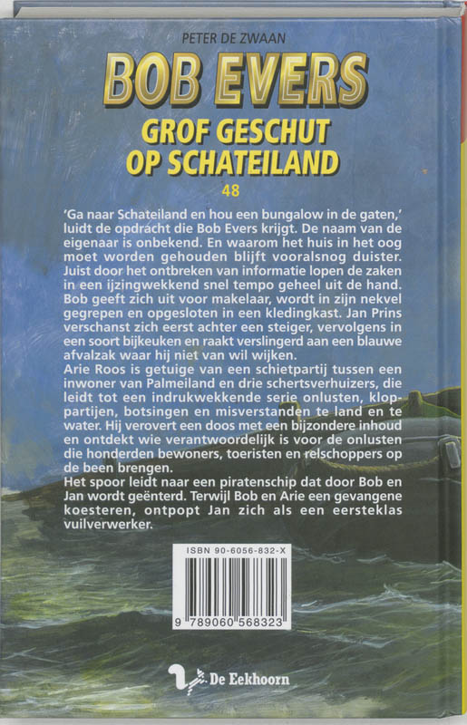 Grof geschut op Schateiland / Bob Evers-serie / 48 achterkant