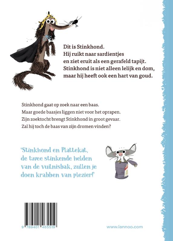 Stinkhond zoekt een baasje / Stinkhond achterkant