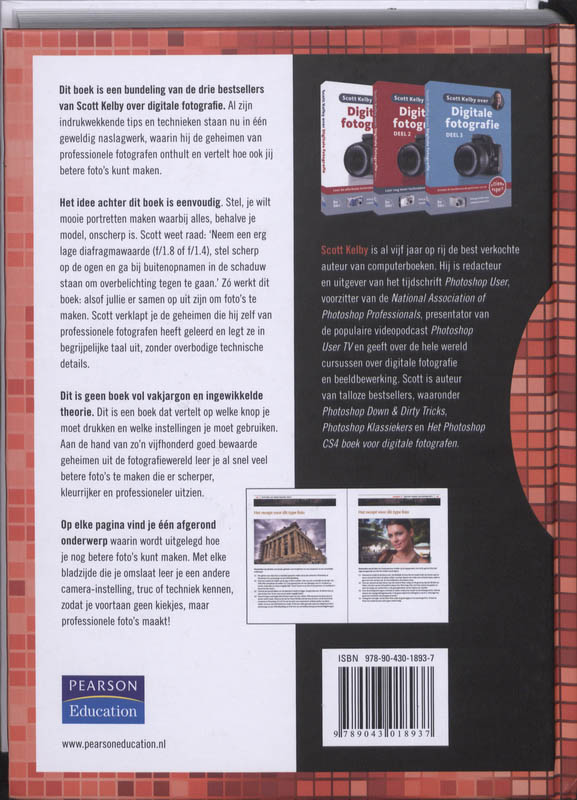 Scott Kelby's digitale fotografie boek achterkant