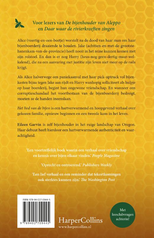 Het lied van de bijen achterkant