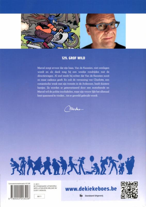 Grof wild / De Kiekeboes / 129 achterkant