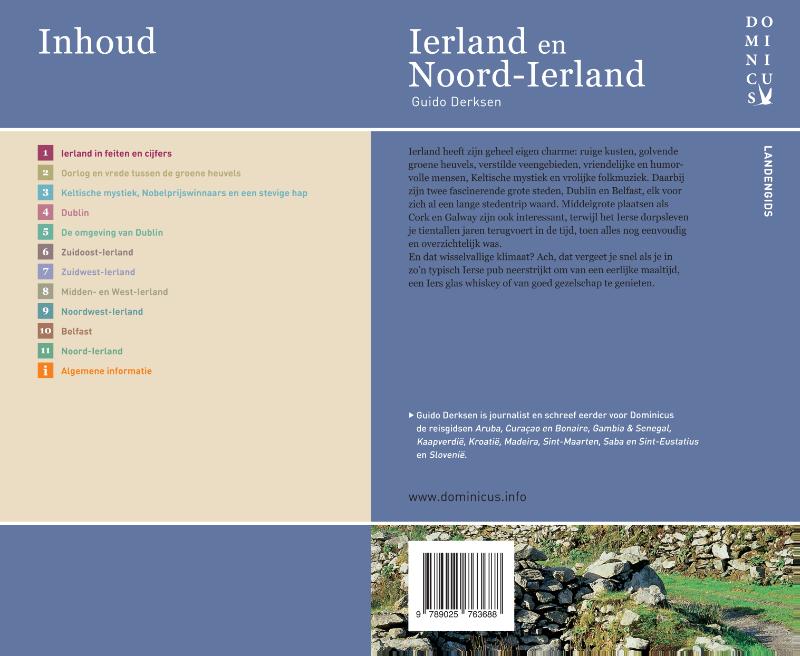 Ierland en Noord-Ierland / Dominicus landengids achterkant