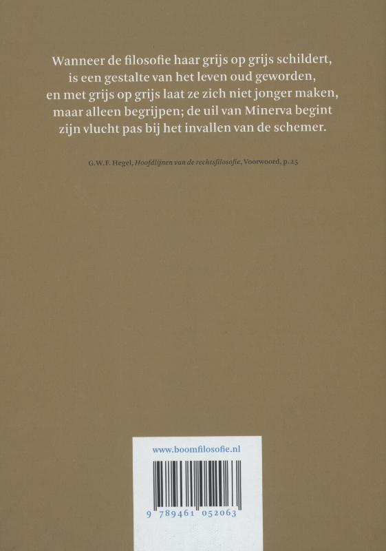 Hoofdlijnen van de rechtsfilosofie achterkant