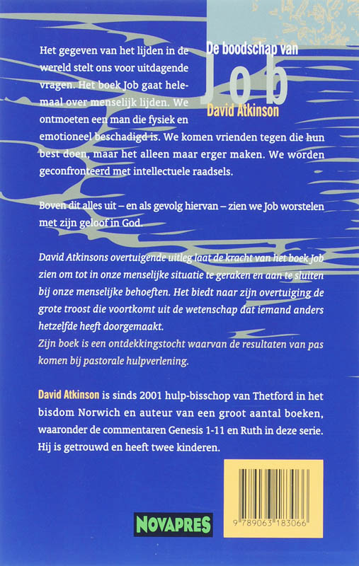 De Boodschap van Job / De Bijbel spreekt vandaag achterkant