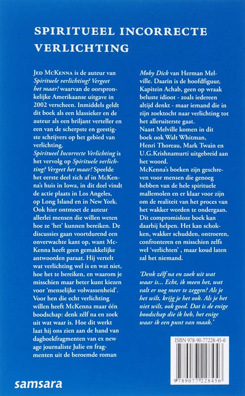 Spiritueel incorrecte verlichting achterkant