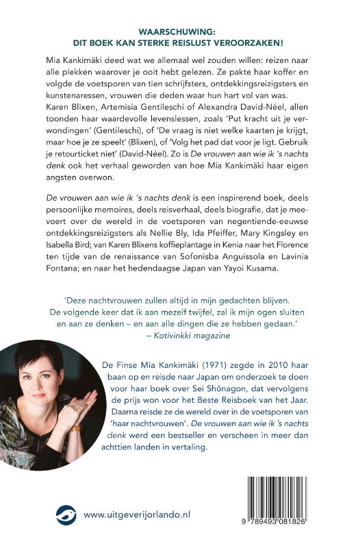 De vrouwen aan wie ik 's nachts denk achterkant