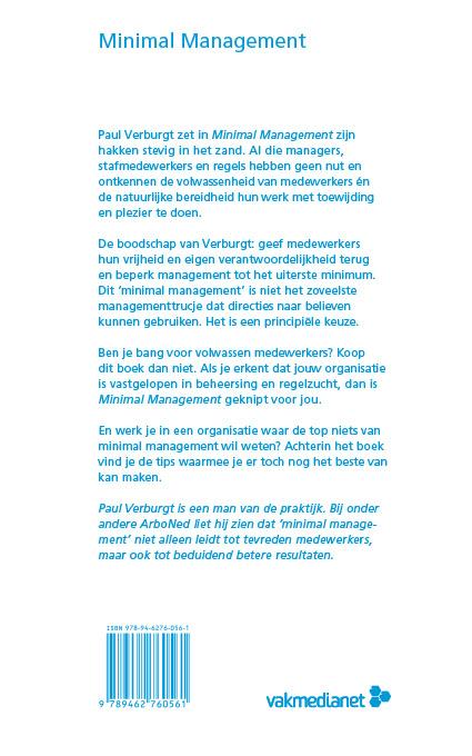 Minimal Management achterkant