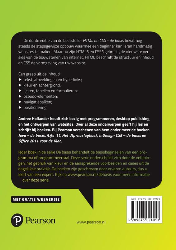 HTML en CSS achterkant