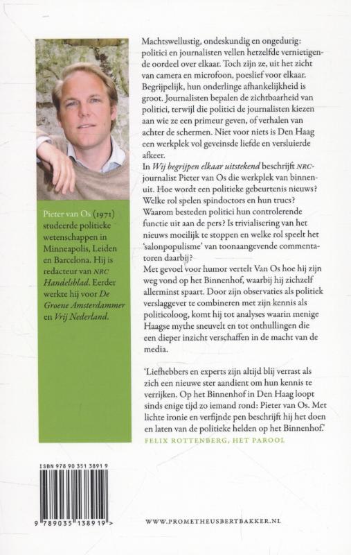 Wij begrijpen elkaar uitstekend achterkant