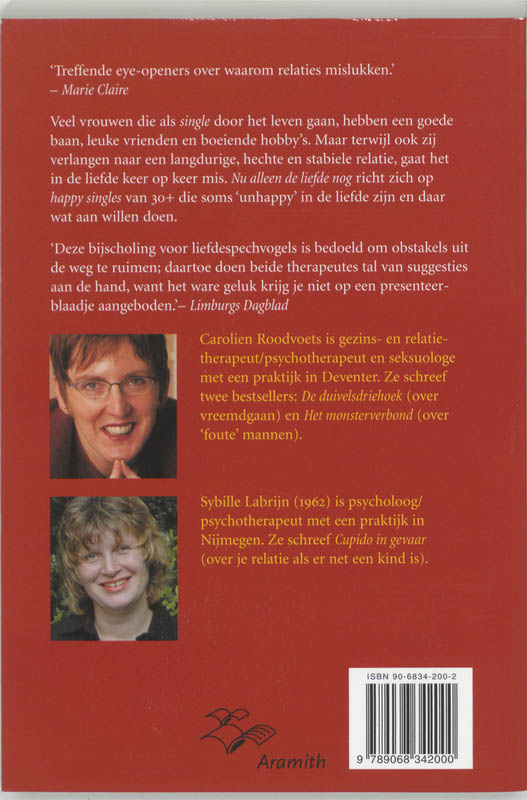 Nu Alleen De Liefde Nog achterkant