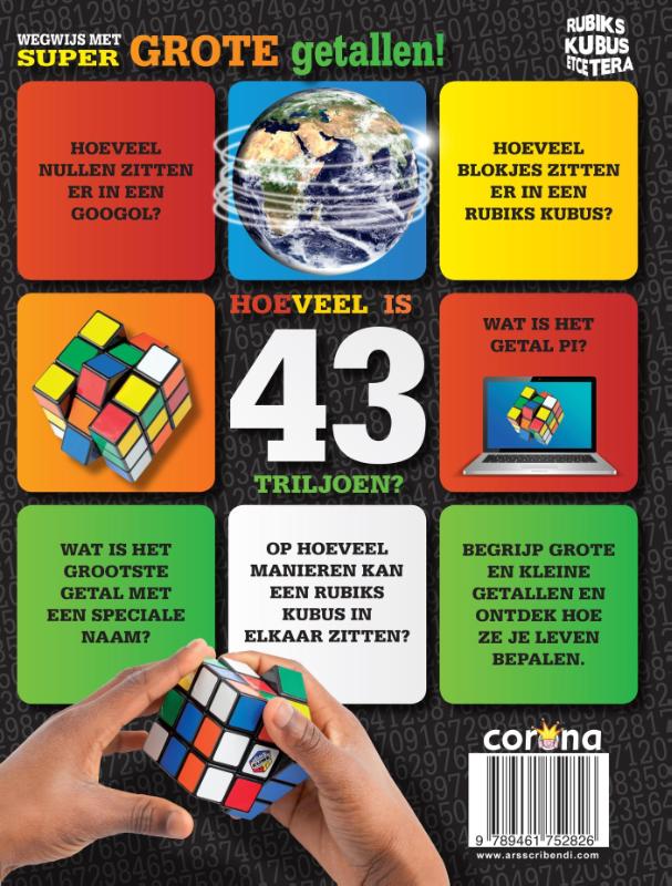 Hoeveel is 43 triljoen? / Rubik's Kubus achterkant