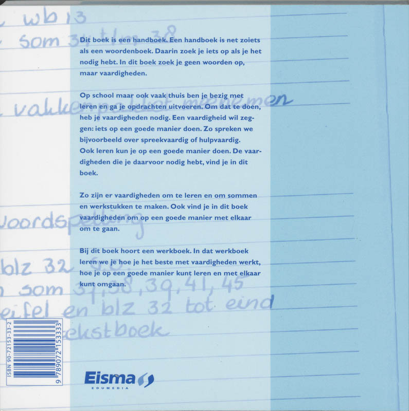 Handboek vaardigheden Mavo/havo/vwo achterkant