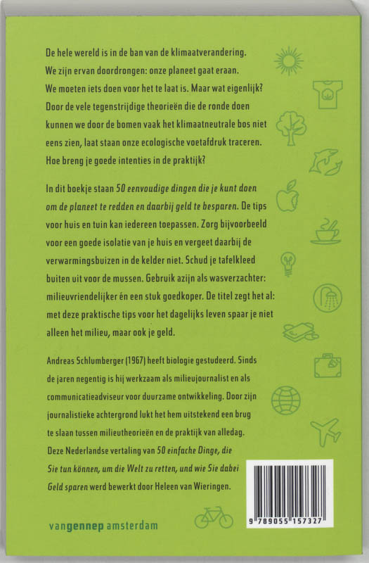 50 Eenvoudige Dingen Die Je Kunt Doen Om De Planeet Te Redden En Daarbij Geld Te Besparen achterkant