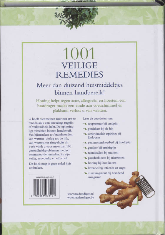 1001 Veilige Remedies achterkant