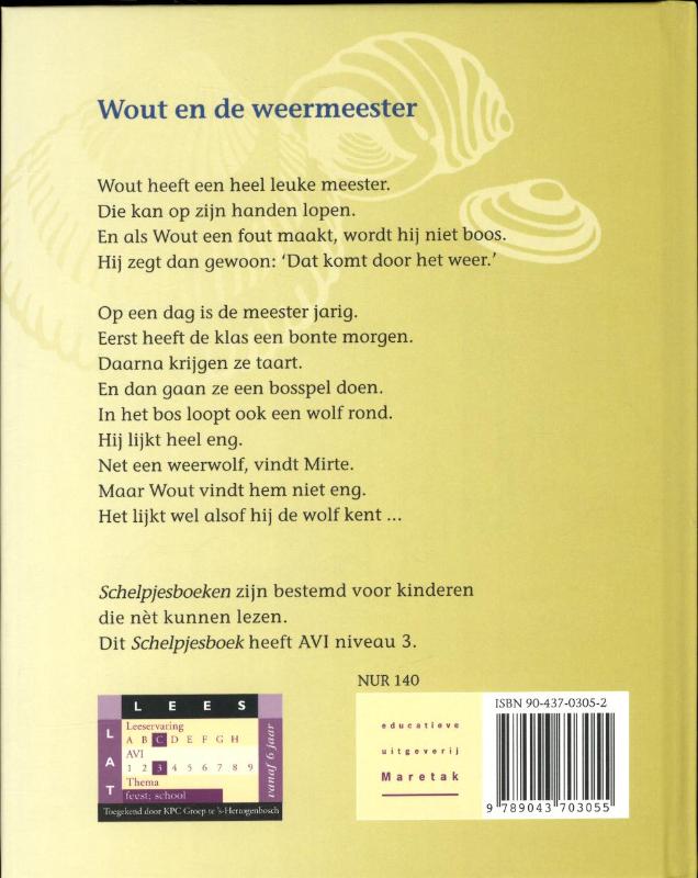 Wout en de weermeester / Schelpjes achterkant