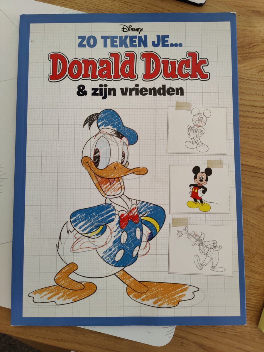 Zo teken je. Donald duck en zijn vrienden