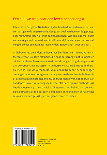Angst en paniekaanvallen overwinnen achterkant