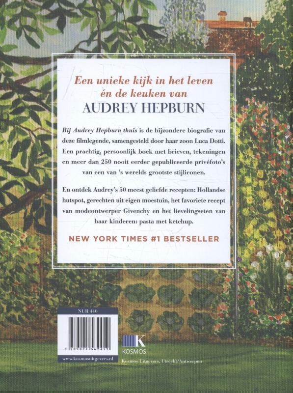 Bij Audrey Hepburn thuis achterkant