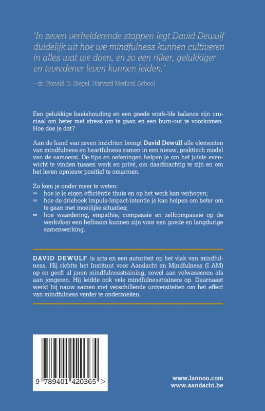 Heartful leven mindful werken achterkant