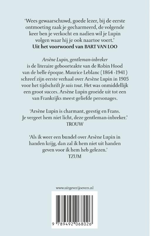  Arsène Lupin 1 achterkant