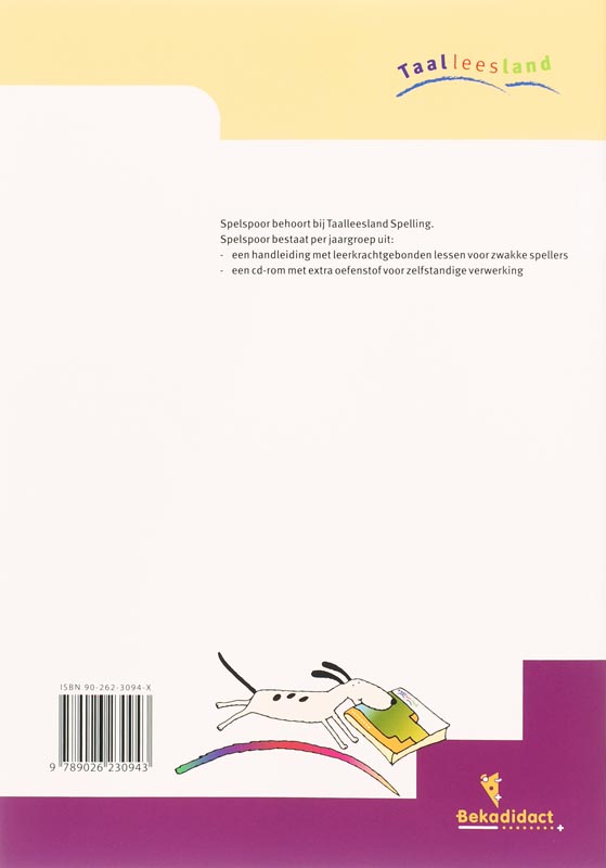 Taalleesland Spelspoor groep 6 Handleiding achterkant