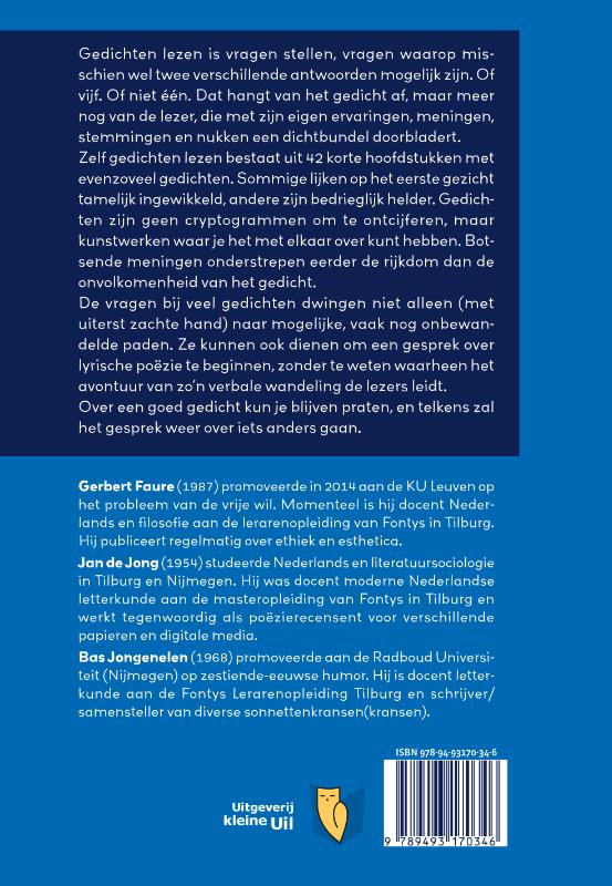 Zelf gedichten lezen achterkant