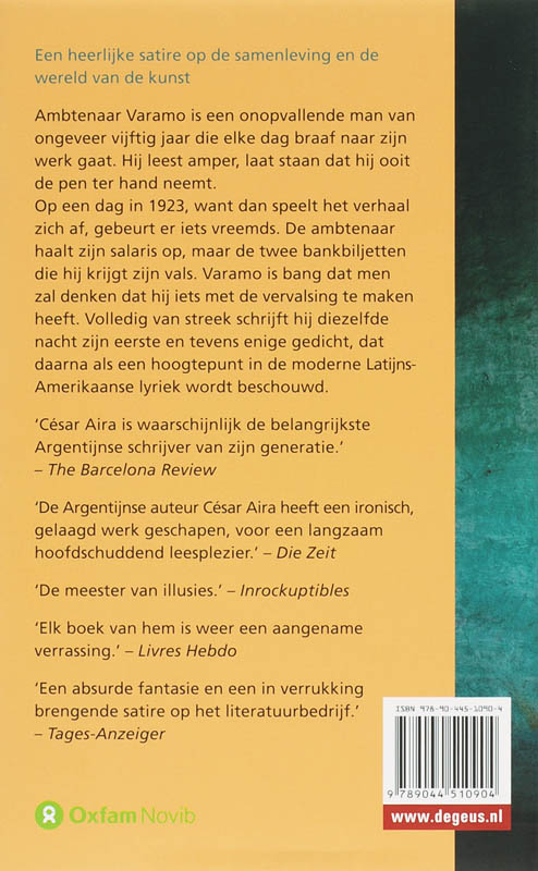 De nachtelijke invallen van ambtenaar varamo achterkant