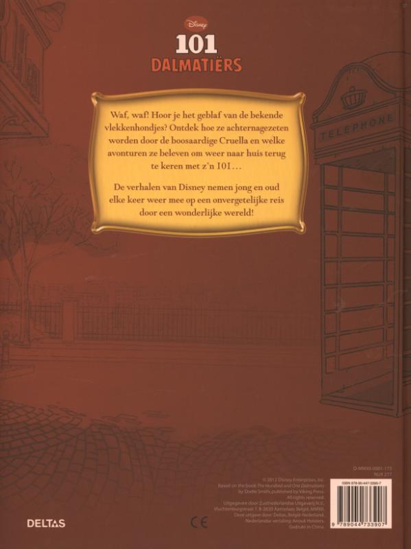 101 dalmatiers / Walt Disney achterkant