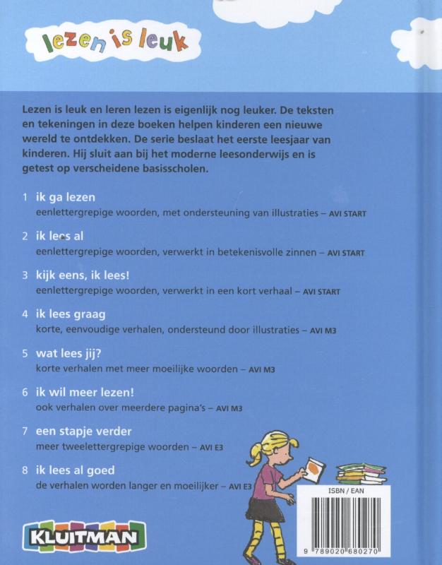 Een stapje verder / Lezen is leuk achterkant