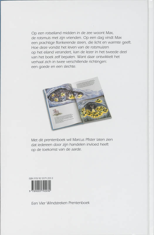 Max en de toverstenen / Max achterkant