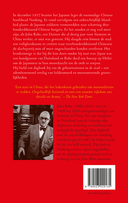 De Goede Nazi Van Nanking achterkant