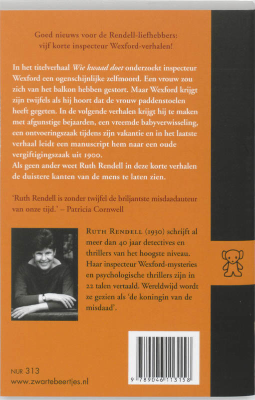 Wie kwaad doet / Inspecteur Wexford-mysteries achterkant