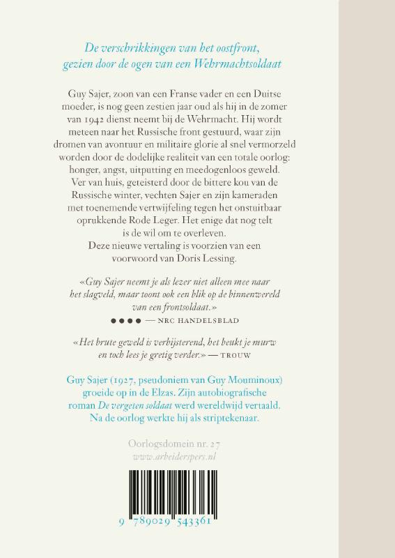De vergeten soldaat / Oorlogsdomein / 27 achterkant