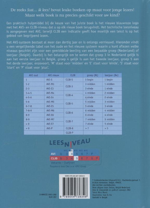 Ssst ik lees! Op dolfijnenkamp achterkant