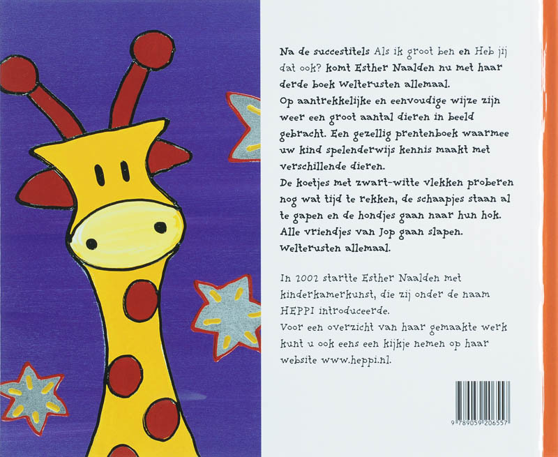 Welterusten Allemaal achterkant