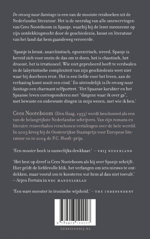 De omweg naar Santiago achterkant