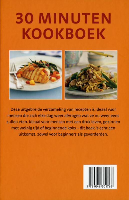 30 Minuten Kookboek achterkant