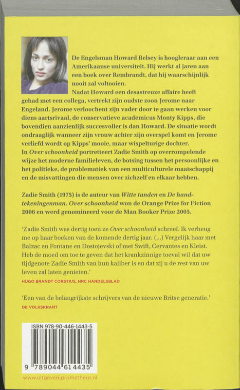 Over Schoonheid achterkant