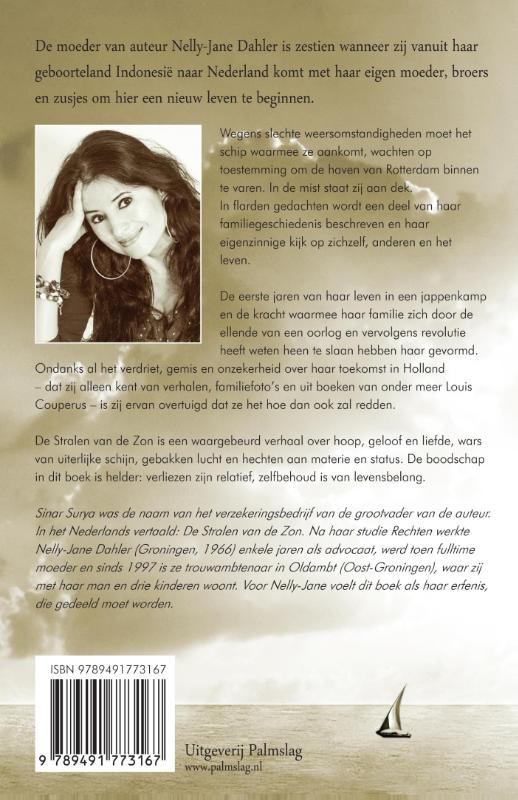 De stralen van de zon achterkant