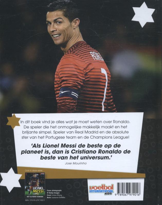 Cristiano Ronaldo / Voetbal International Kids achterkant