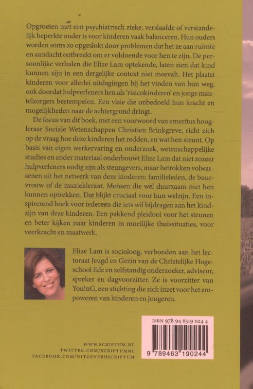 Risicokind of evenwichtskunstenaar? achterkant